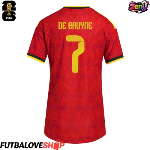 Dres Belgicko Kevin De Bruyne #7 Domáci pre Ženy MS 2026 Krátky Rukáv